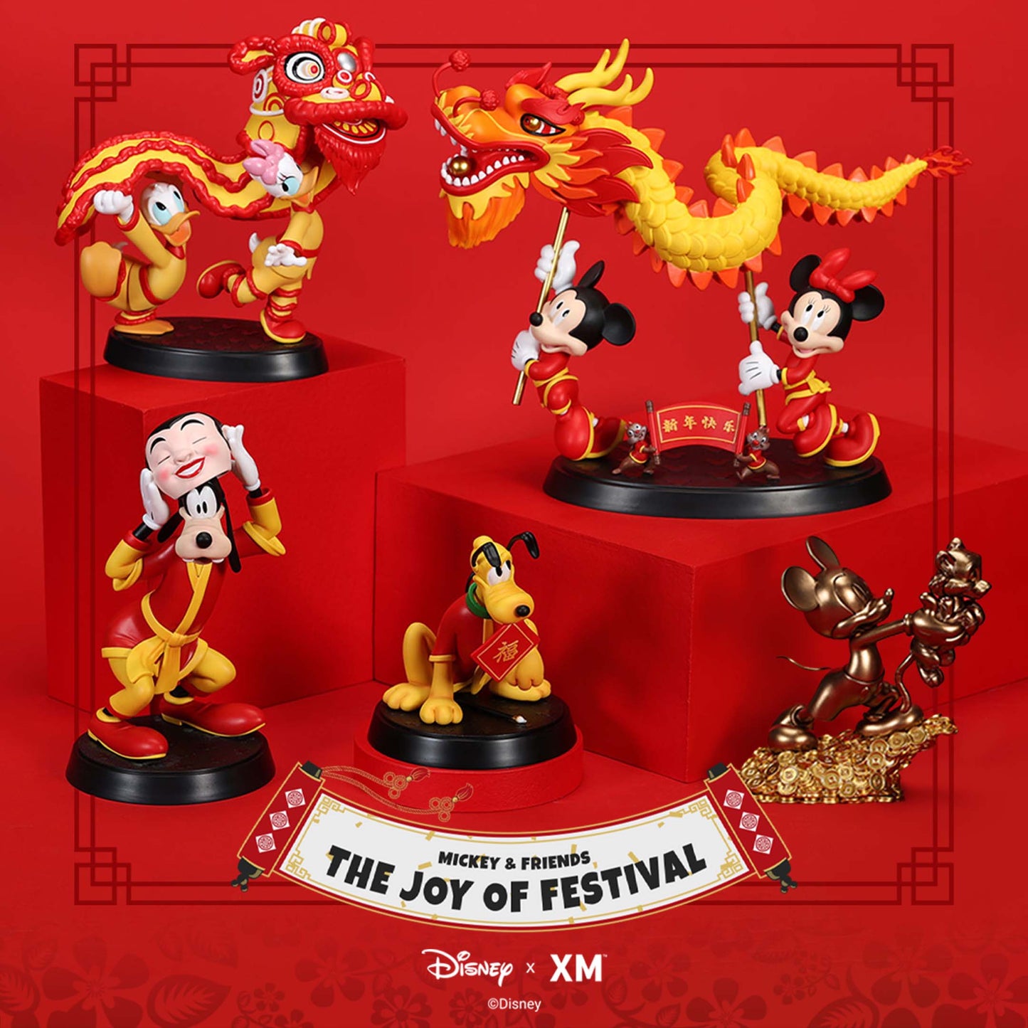 Joy of Festival - 2022 Full Set (with Mickey - Year of Tiger Faux Bronze)